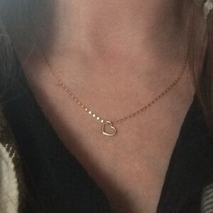 14k Necklace & Heart Charm